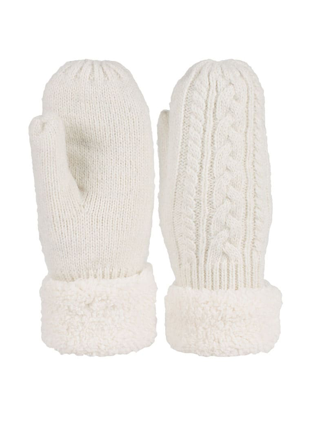 

Варежки женские Каляев 57297 белые, р. One Size, 57297
