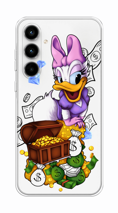 

Чехол на Samsung Galaxy A35 5G "Rich Daisy Duck", Коричневый;белый;фиолетовый, 2109350-1