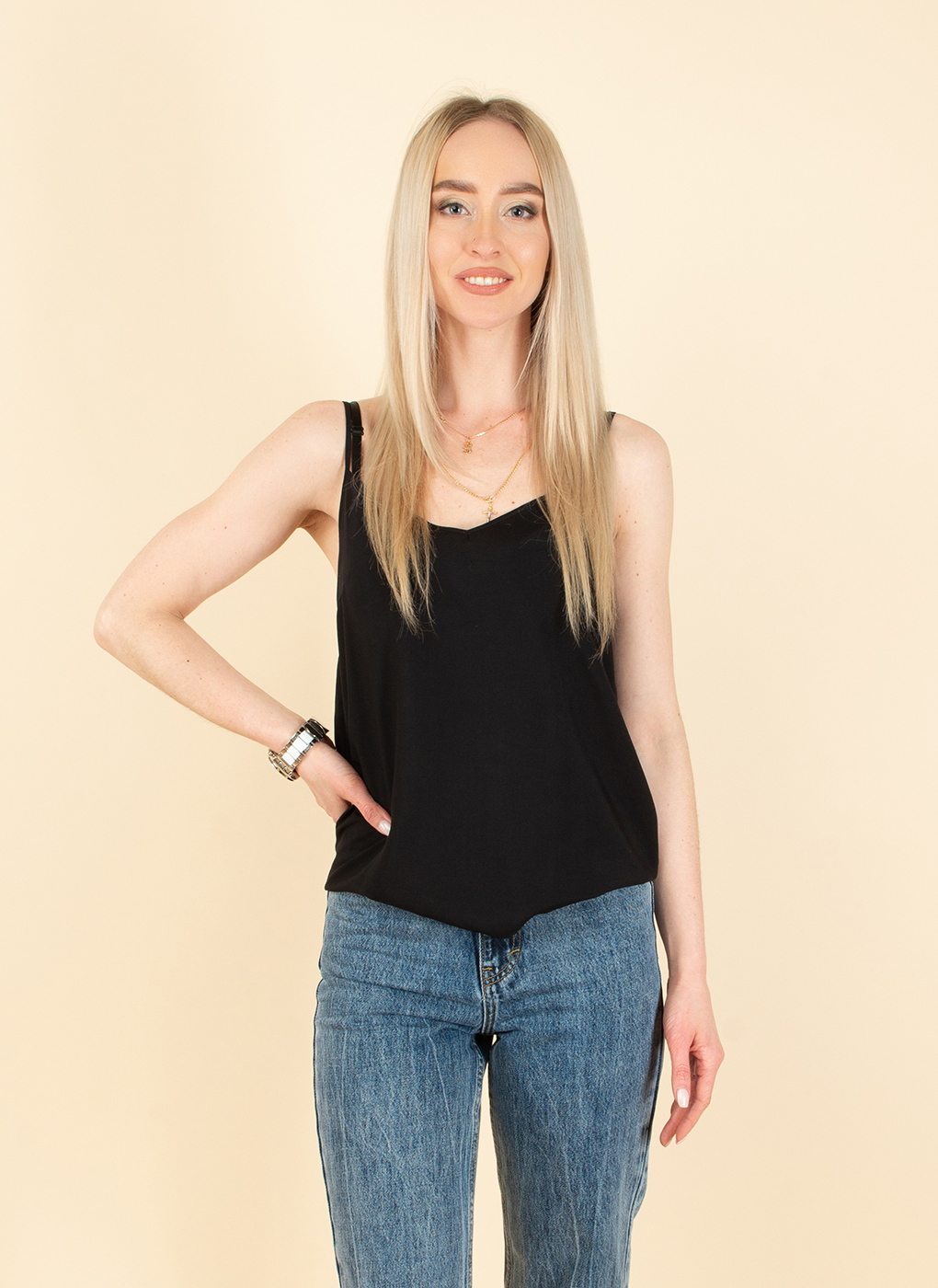 

Майка женская Каляев 53805 черная 42 RU, 53805