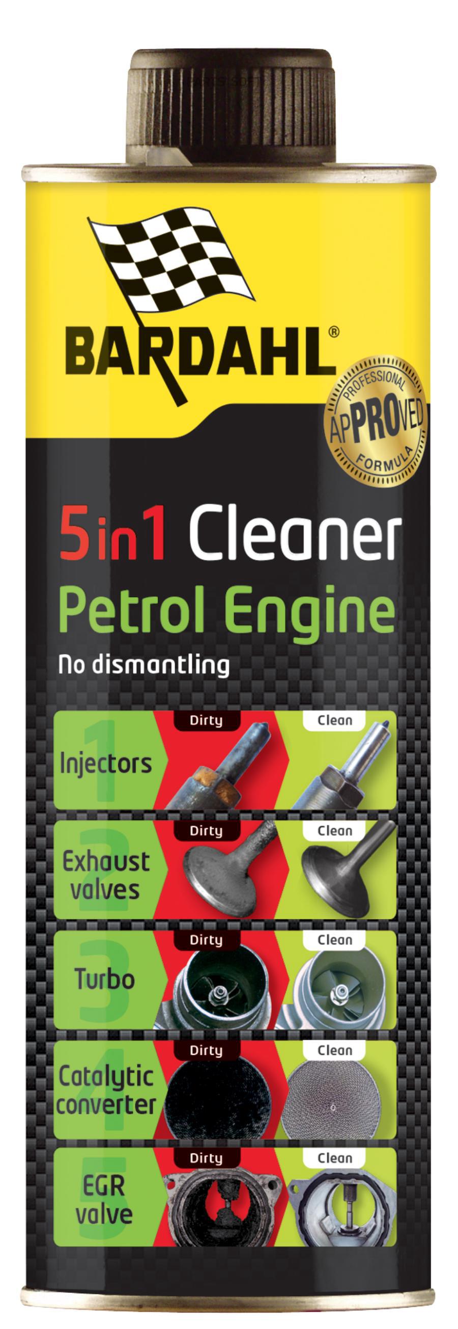 PETROL 5IN1 CLEANER очиститель турбины, клапанов и топливной системы, бензин (в бак), 0,5л