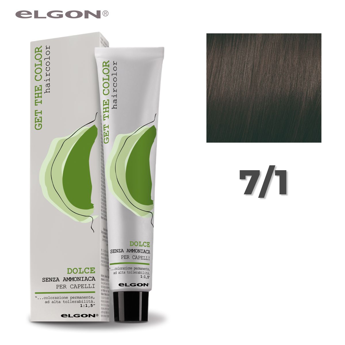 

Крем-краска Elgon Get the Color Dolce 7/1 Блонд Пепельный 100 мл, 6762