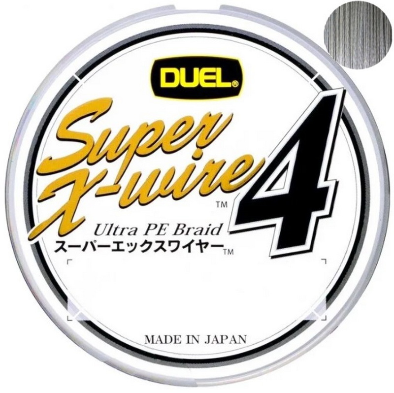 Плетеный Шнур Duel PE SUPER X WIRE 4 150m Silver #2.0 13Kg (0.24mm)