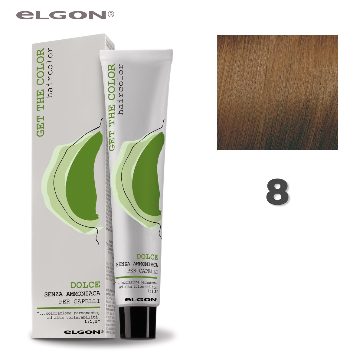 Крем-краска Elgon Get the Color Dolce 8 Светлый блонд 100 мл