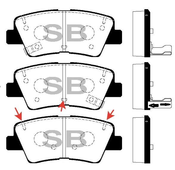 

Колодки тормозные HYUNDAI TUCSON 16-/ELANTRA 16-/SSAN SANGSIN BRAKE SP1846