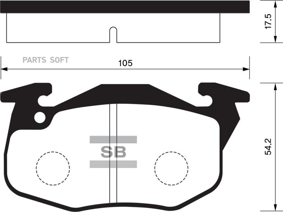 

Колодки дисковые ие Peugeot 205 87-98/405 87-96,Re SANGSIN BRAKE SP2003 SP2003