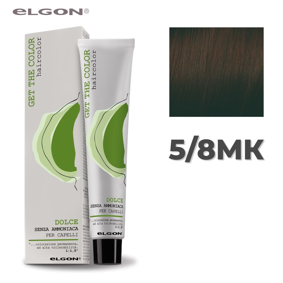 Крем-краска Elgon Get the Color Dolce 5/8MK Светлый шатен Шоколадный мокка 100 мл