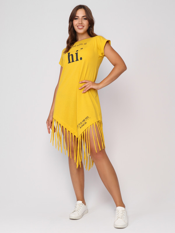 

Платье женское Fashion Margo П 074 желтое 52 RU, Желтый, П 074