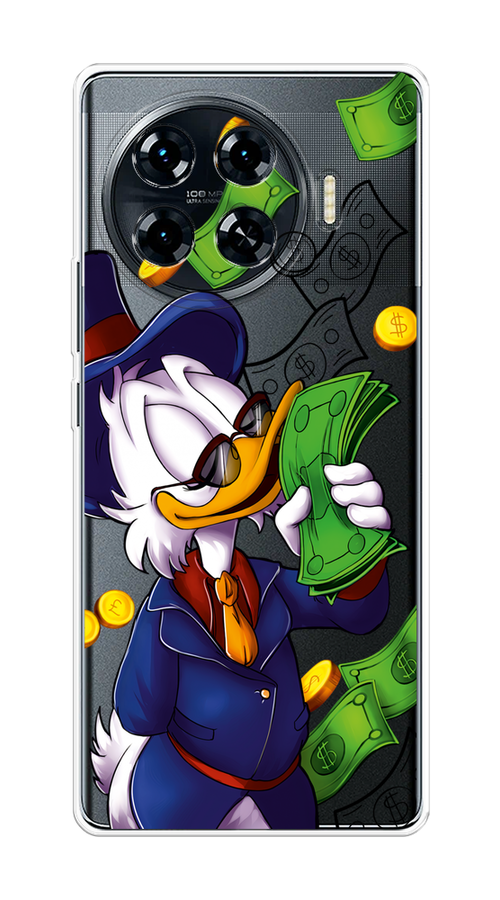 

Чехол на Tecno Spark 20 Pro Plus "Scrooge McDuck with Money", Синий;зеленый;белый, 305050-1