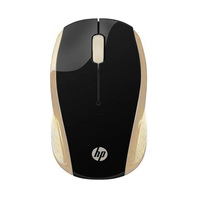 

Беспроводная мышь HP 200 Black, Golden, 200 X6W31AA черный/золотистый