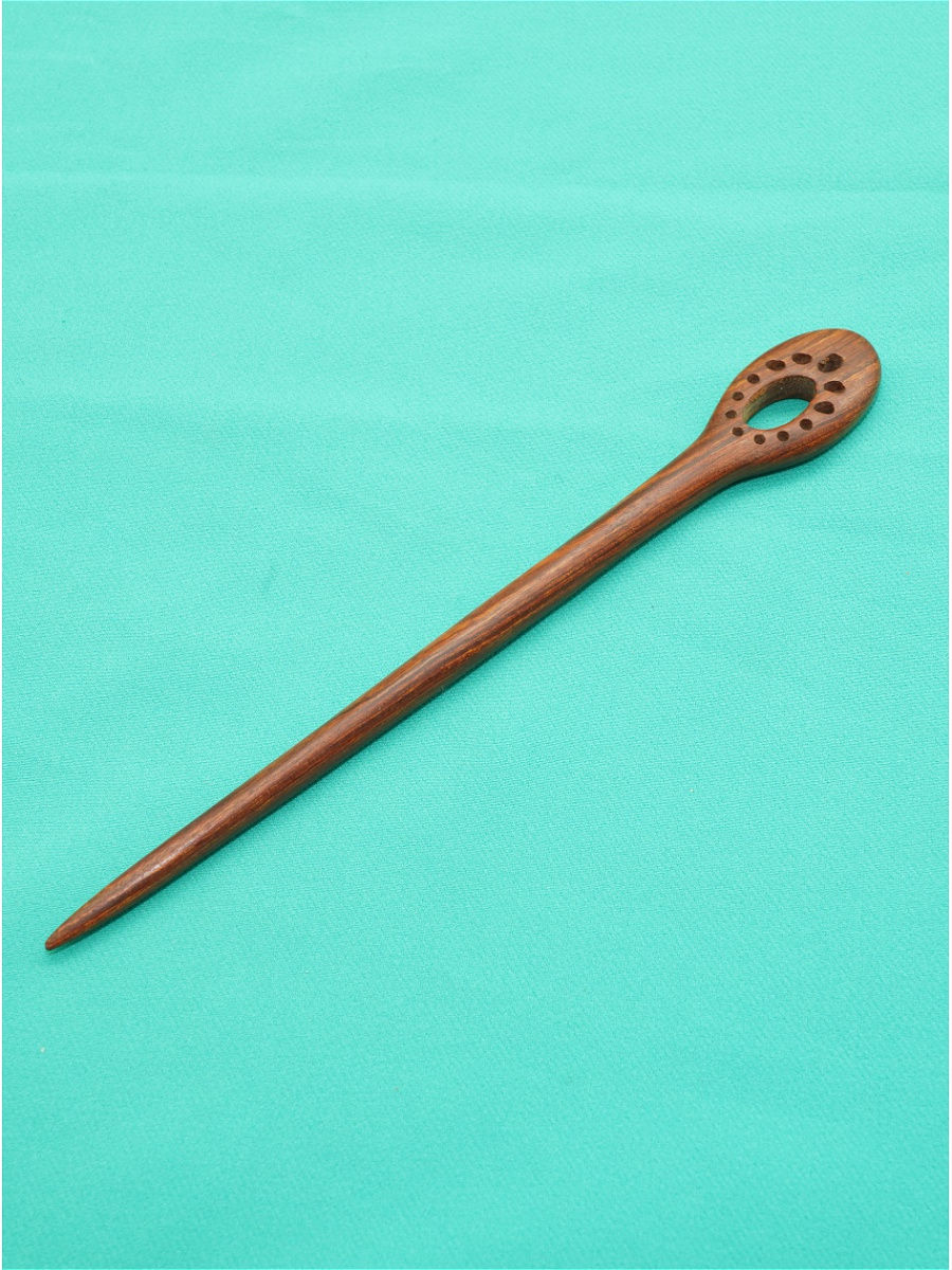 Заколка палочка женская АКИМБО КИТ 46 коричневая