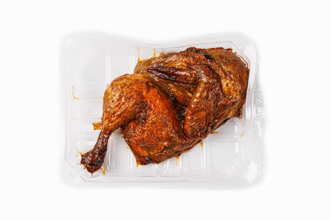 

Курица ВкусВилл с аджикой полутушка запеченная