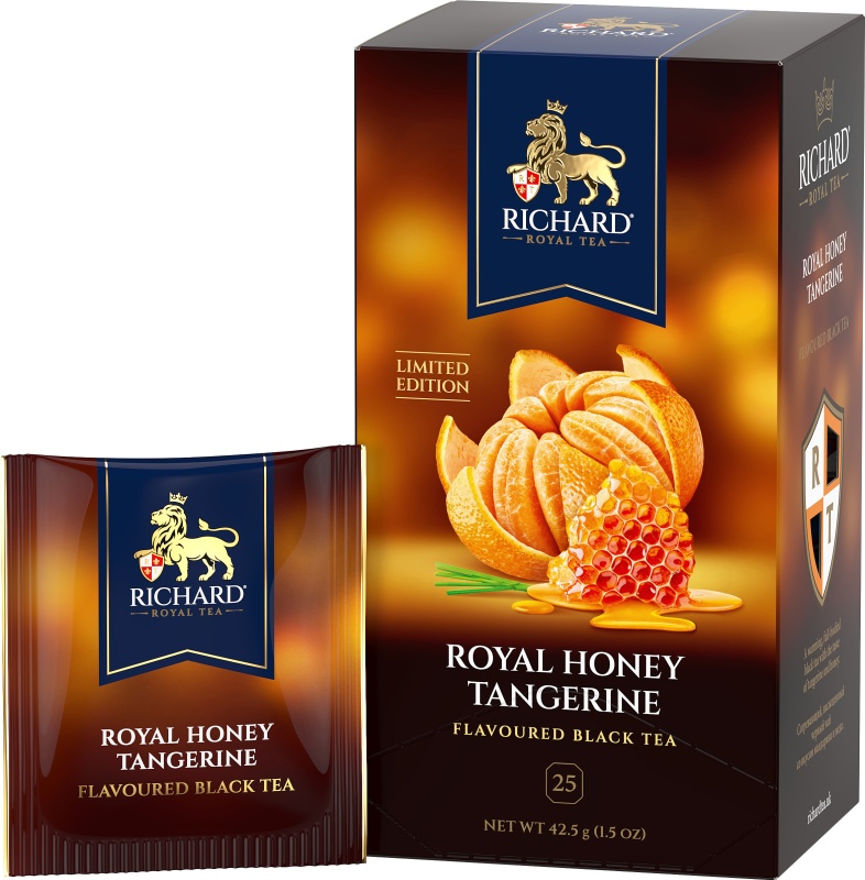 Чай черный RiСhard Royal Honey Tangerine в пакетиках 1,7 г х 25 шт