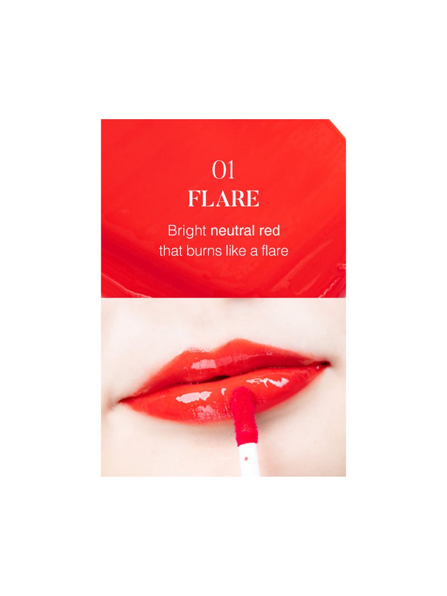 

Тинт для губ Eyenlip Dive Glossy Tint №flare 4мл, Красный, KT-8809555253471