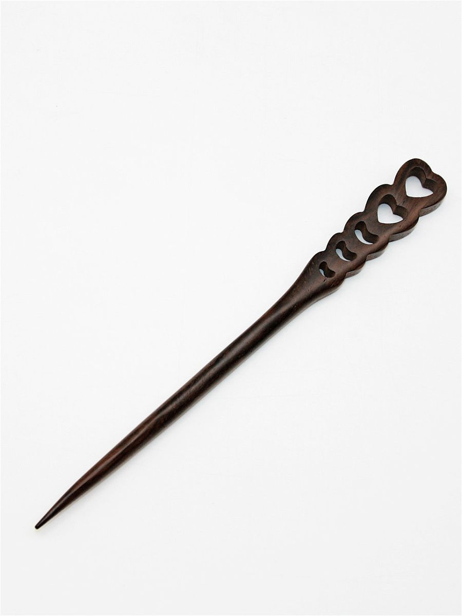 Заколка палочка женская АКИМБО КИТ 120 коричневая