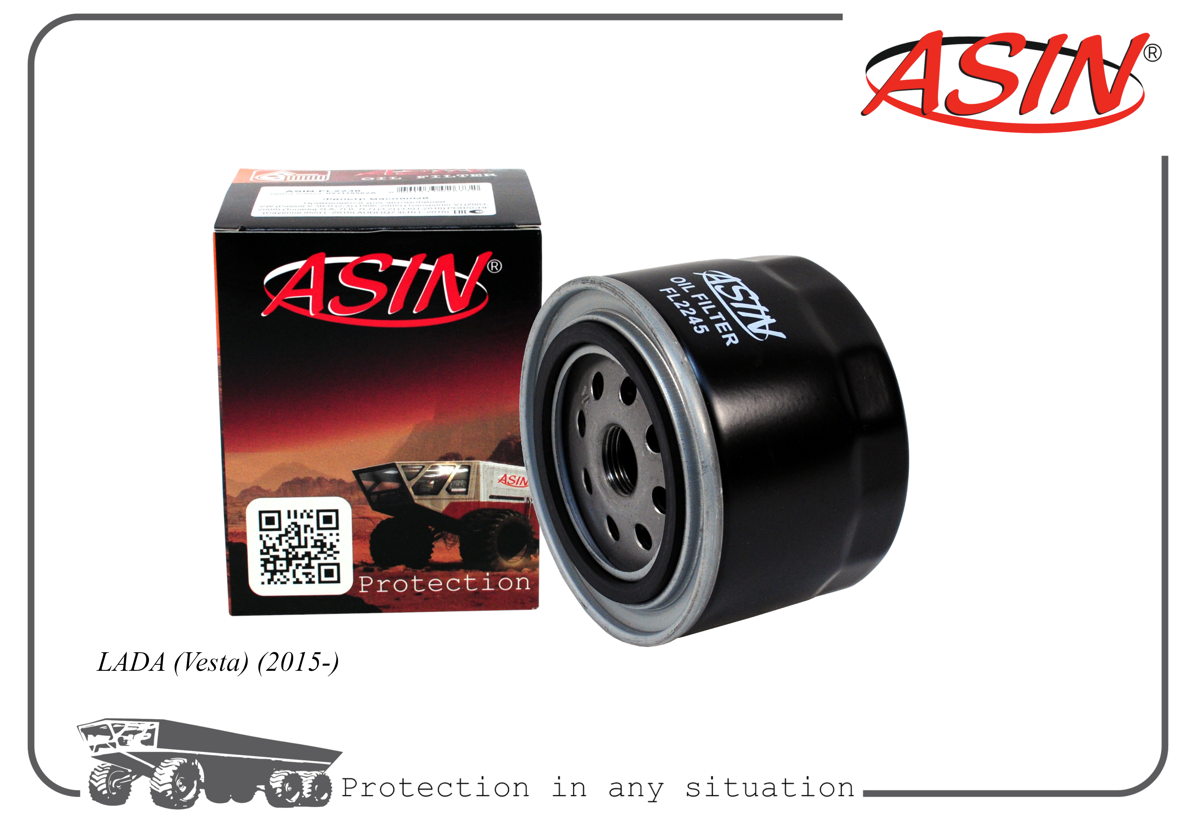 

Фильтр масляный ASIN 21080-1012005-82/ASIN.FL2245 для LADA Vesta 2015-