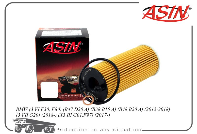 

Фильтр масл. 11428575211 ASINFL2269 BMW 3/5 A B48 B20 A 15-19 3 VII G20 198- X3 III