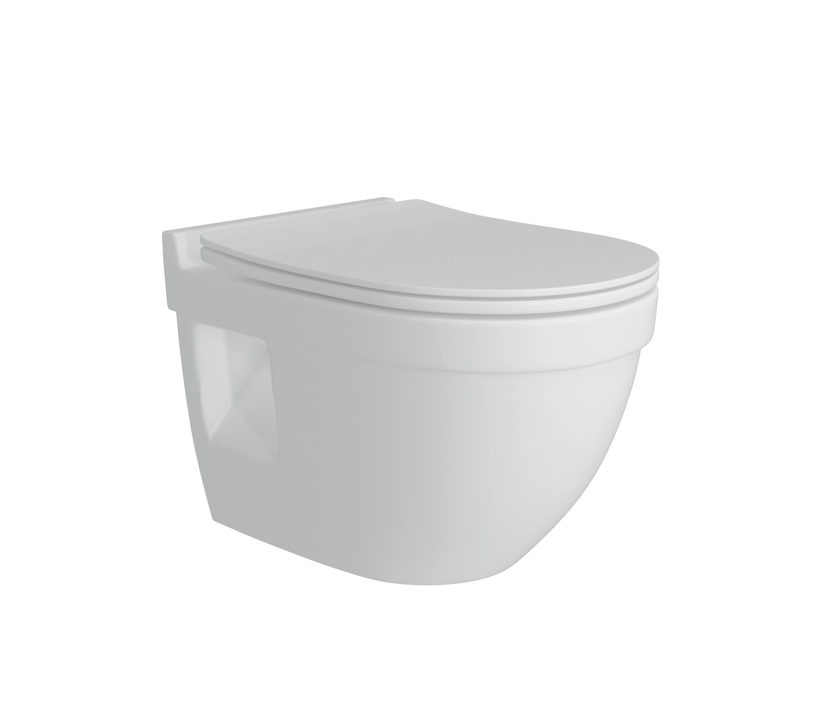 

Унитаз подвесной безободковый Alentori FLUIRE AL.FLU40806.W, быстросъёмное сиденье, Белый, AL.FLU40806.W