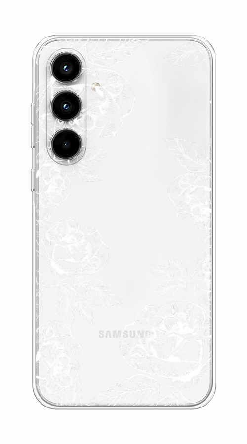 

Чехол на Samsung Galaxy A35 5G "Розы графика", Черный;серый, 2109350-1