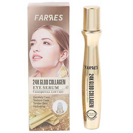 фото Сыворотка-роллер farres 24k golden collagen 18 мл