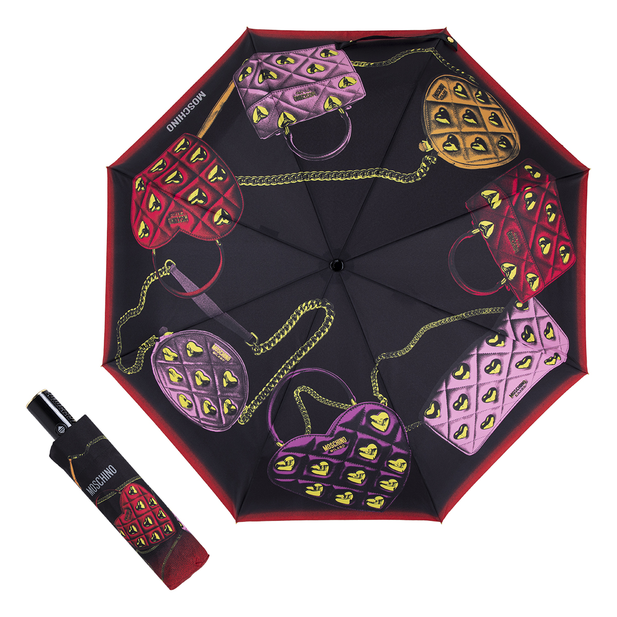 

Зонт женский MOSCHINO 8987-ОС black, 8987-ОС