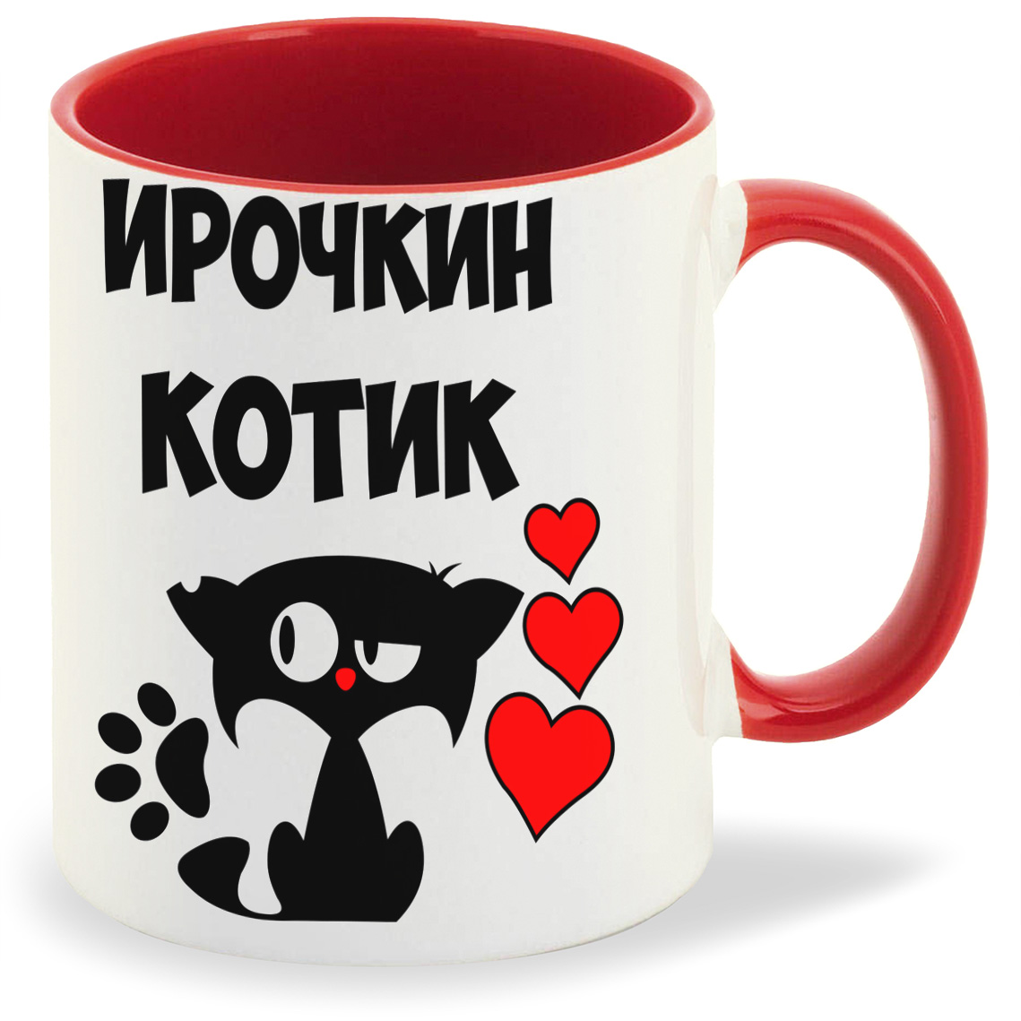

Кружка CoolPodarok Ирочкин котик, Ирочкин котик