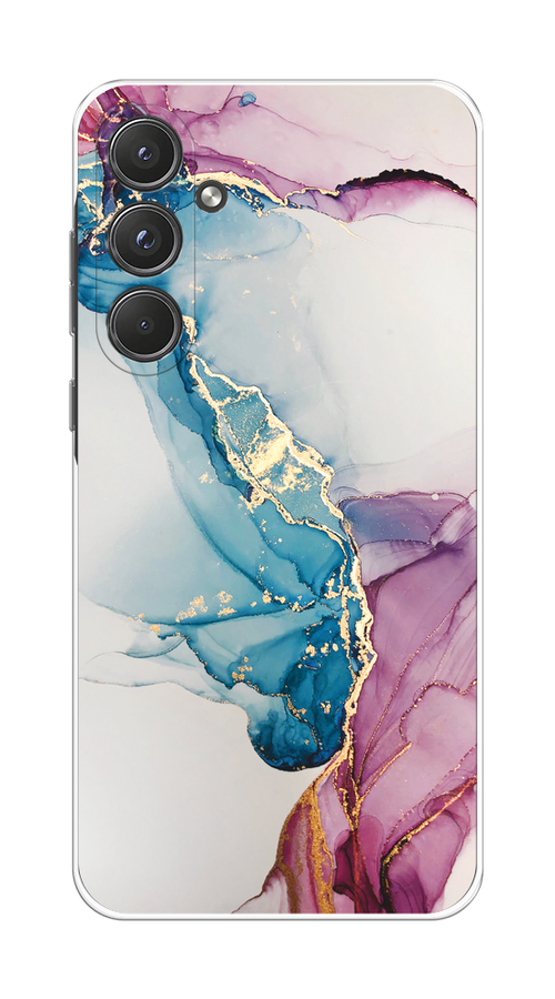 

Чехол на Samsung Galaxy A55 5G "Розовые разводы рисунок", Синий;розовый;золотистый, 2109450-1