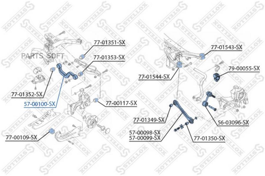 

Рычаг подвески Stellox 5700100SX