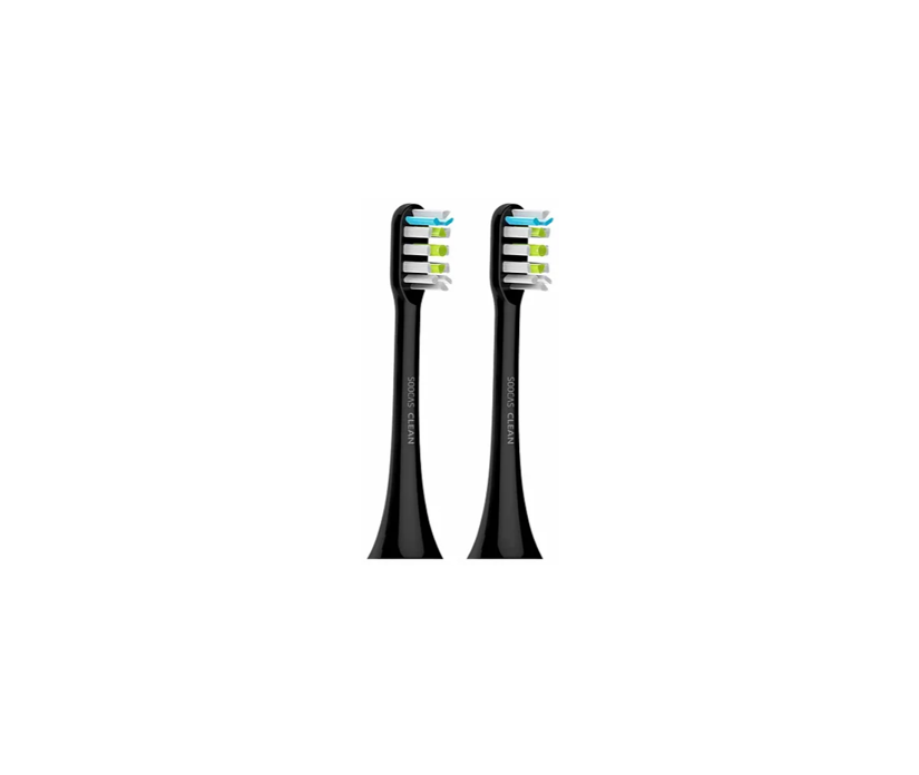 Комплект насадок для зубной щетки Soocas Sonic Electric Toothbrush чёрный, 2 шт.