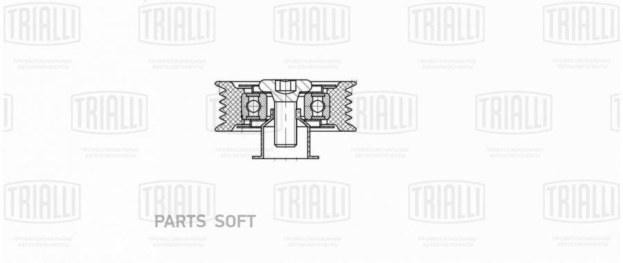 TRIALLI Ролик привод. ремня для ам Kia Ceed (07-) 1.6d (только ролик) (CM 5102)