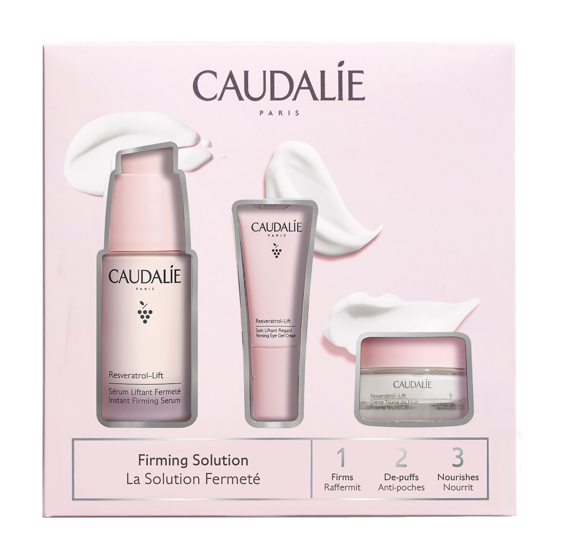 фото Набор для ухода за лицом caudalie resveratrol lift firming solution set 30 мл+15 мл+5 мл