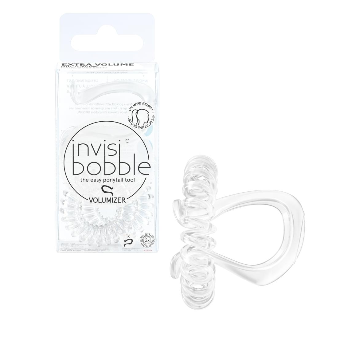 фото Набор аксессуаров для создания объемной прически invisibobble volumizer crystal clear