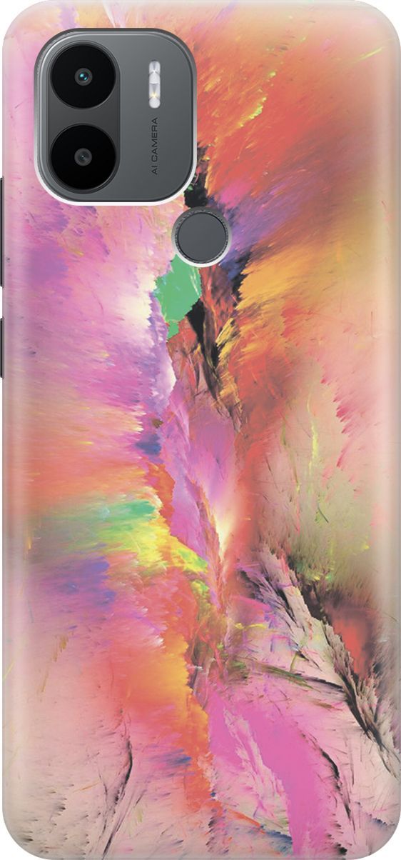 

Силиконовый чехол на Xiaomi Redmi A1+ с принтом "Красочный разлом", Желтый;зеленый, 158119