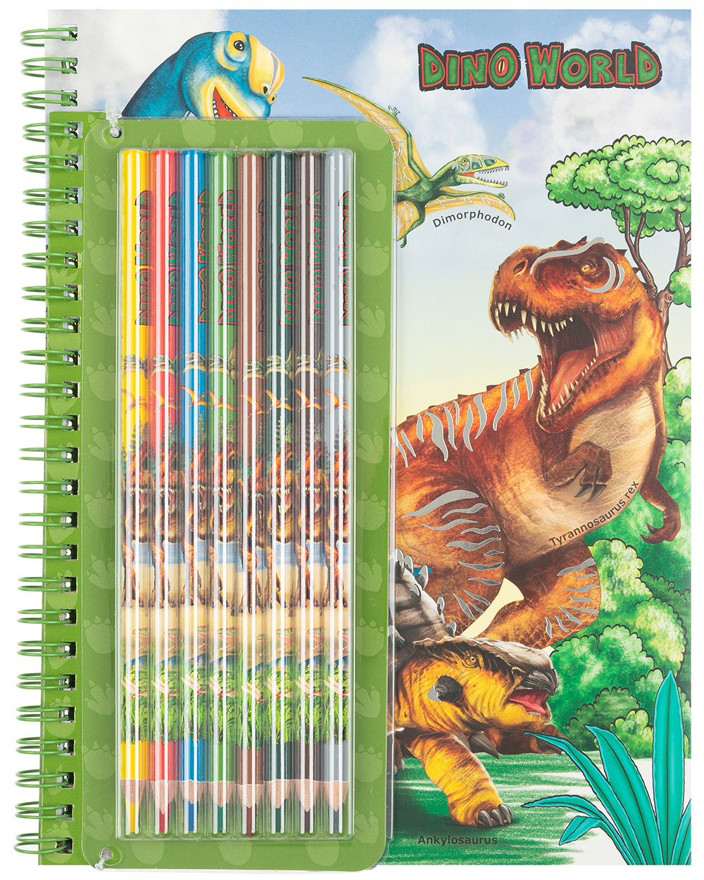 

Альбом для раскрашивания Depesche Dino World с набором цветных карандашей (046852)