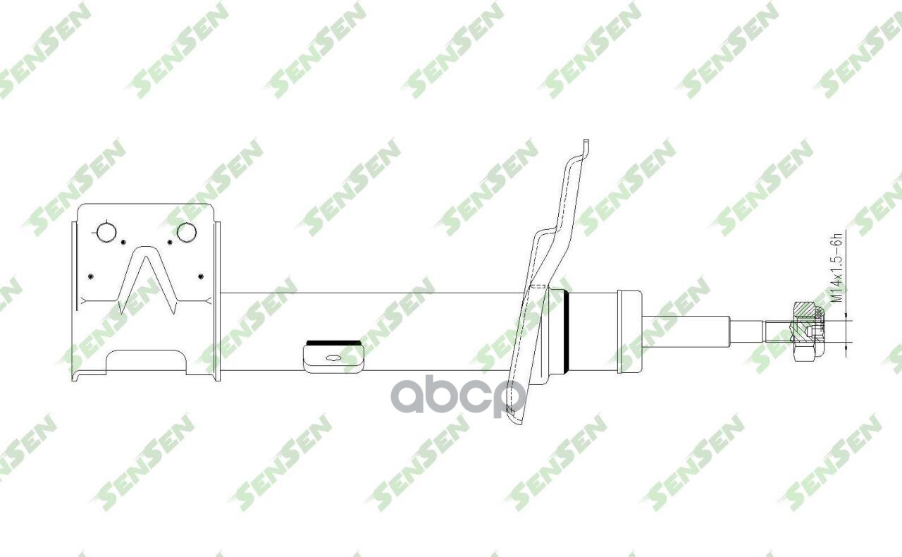 

SENSEN 42142436 Амортизатор левый газовый Citroen Berlingo Peugeot Partner 1.