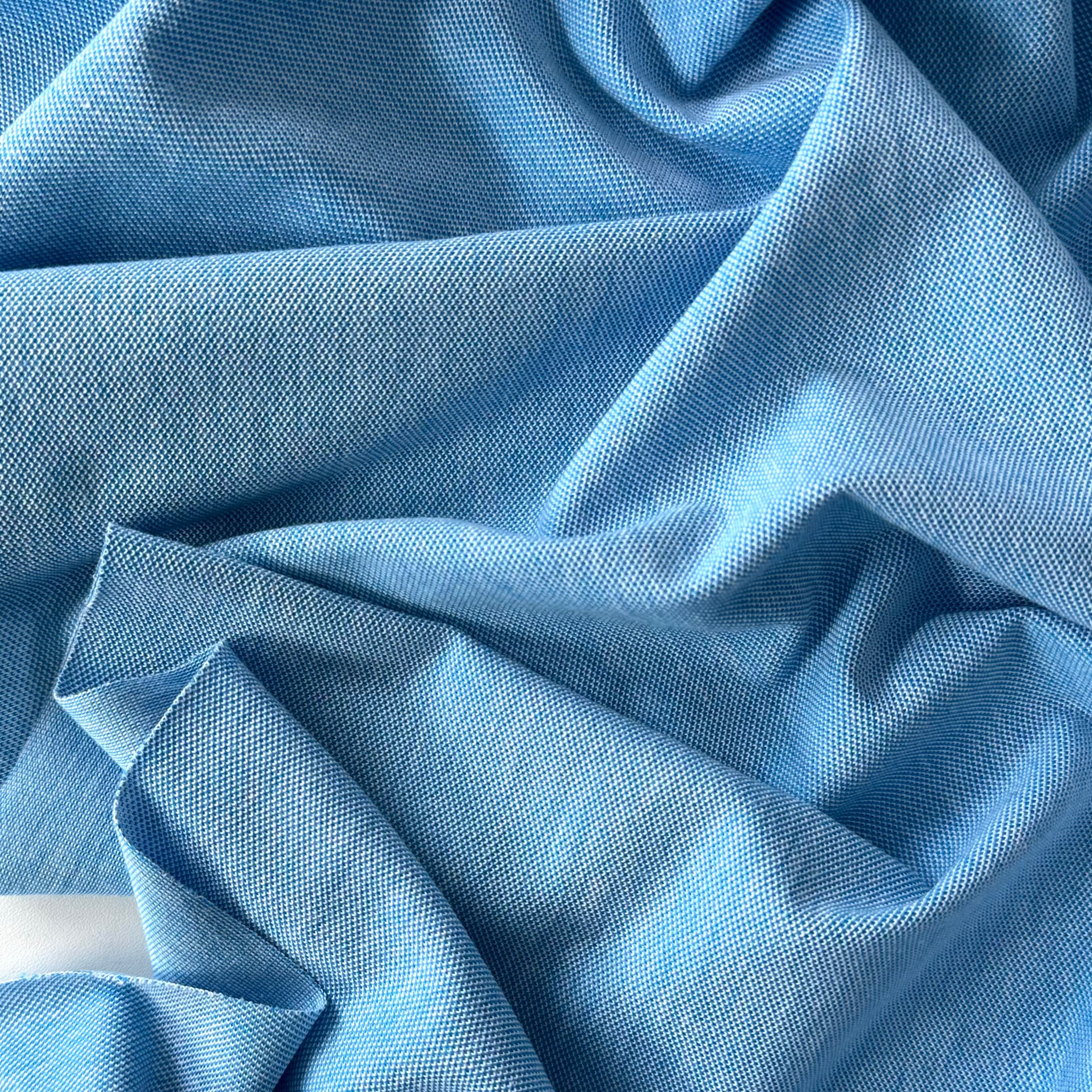 Ткань Пике MamiMa fabric голубой 07560, отрез 100x163 см