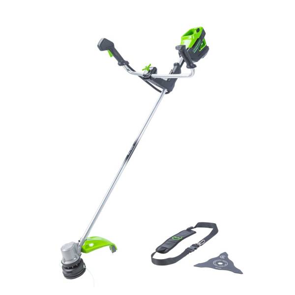 Триммер аккумуляторный Greenworks 2110707U, 82V, 45 см, бесщеточный, с 1хАКБ 2,5 Ач и ЗУ