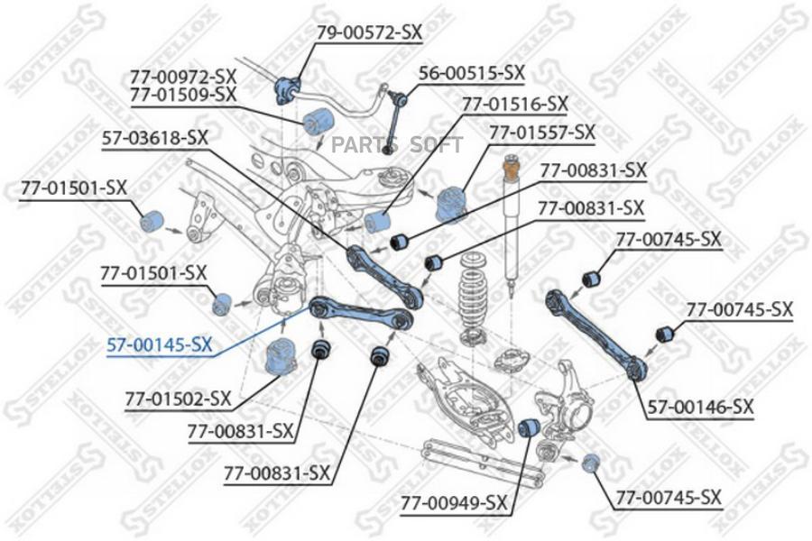 

Рычаг подвески Stellox 5700145SX