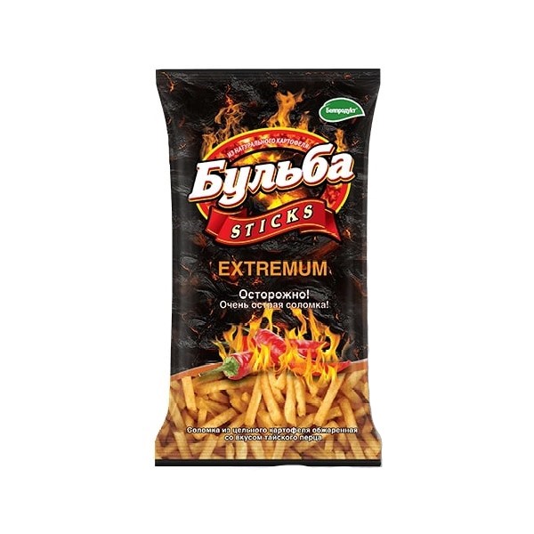 Чипсы-соломка Бульба Sticks Extremum Тайский перец 75 г