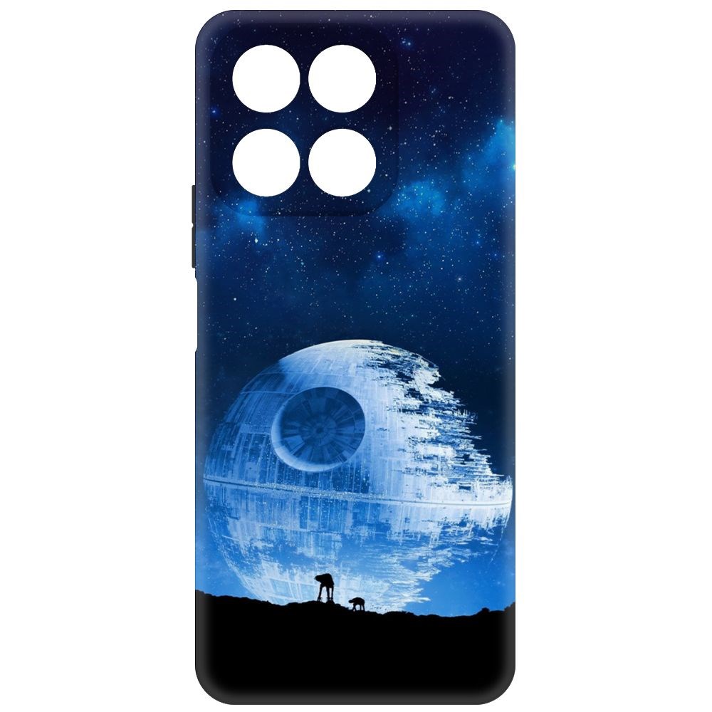 

Чехол-накладка Krutoff Soft Case Звездные Войны. Звезда смерти для Honor X8a черный