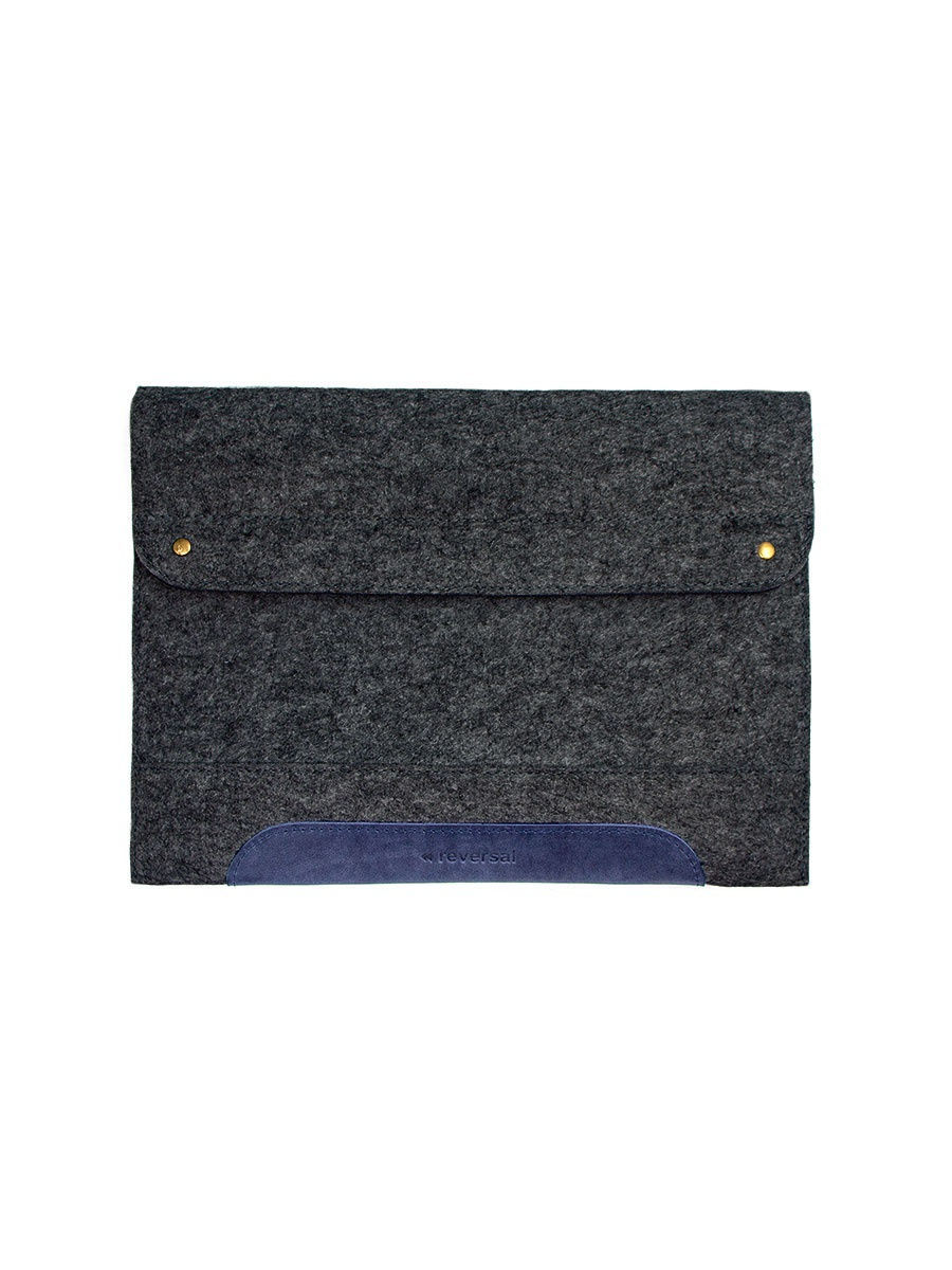 Чехол для ноутбука унисекс Ч13 13 темно-серый-синий Reversal. Цвет: синий
