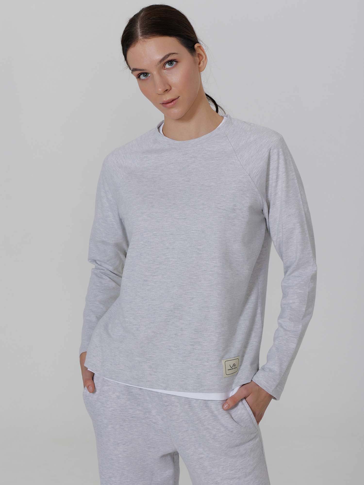 Лонгслив женский VIVACATION 0124017 серый M