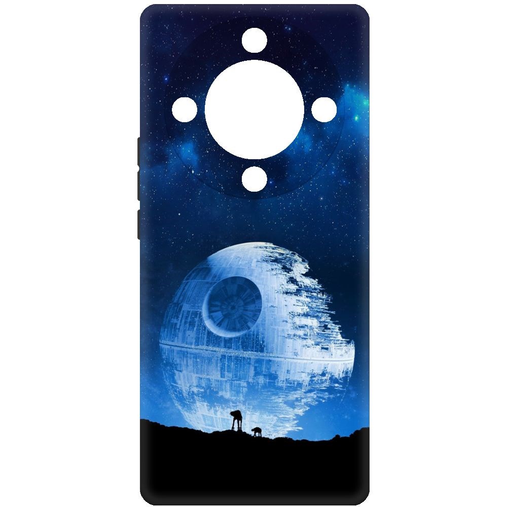 

Чехол-накладка Krutoff Soft Case Звездные Войны. Звезда смерти для Honor X9a черный