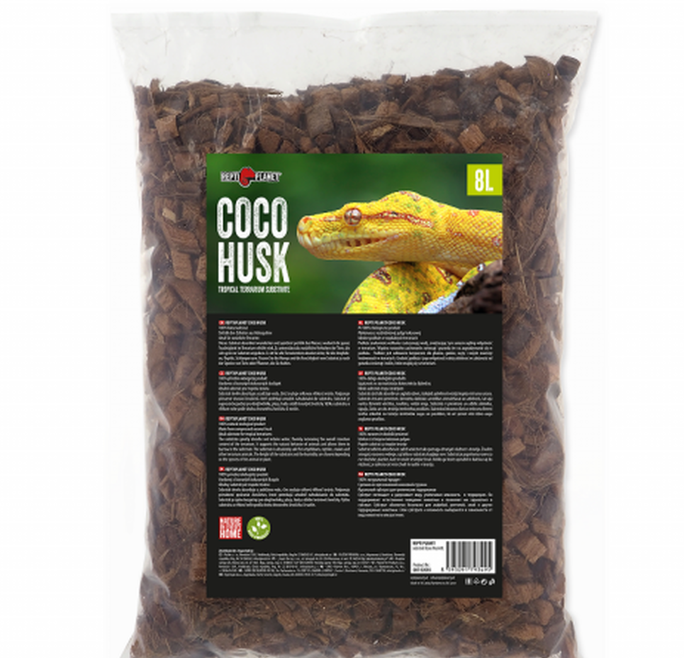 Натуральный субстрат из скорлупы кокосового ореха для террариумов REPTI PLANET Сoco Husk