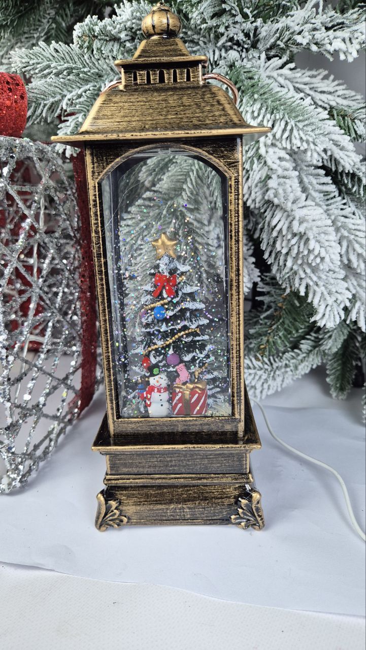 

Новогодний фонарь Merry Christmas Ёлочка музыкальный 10х30 см