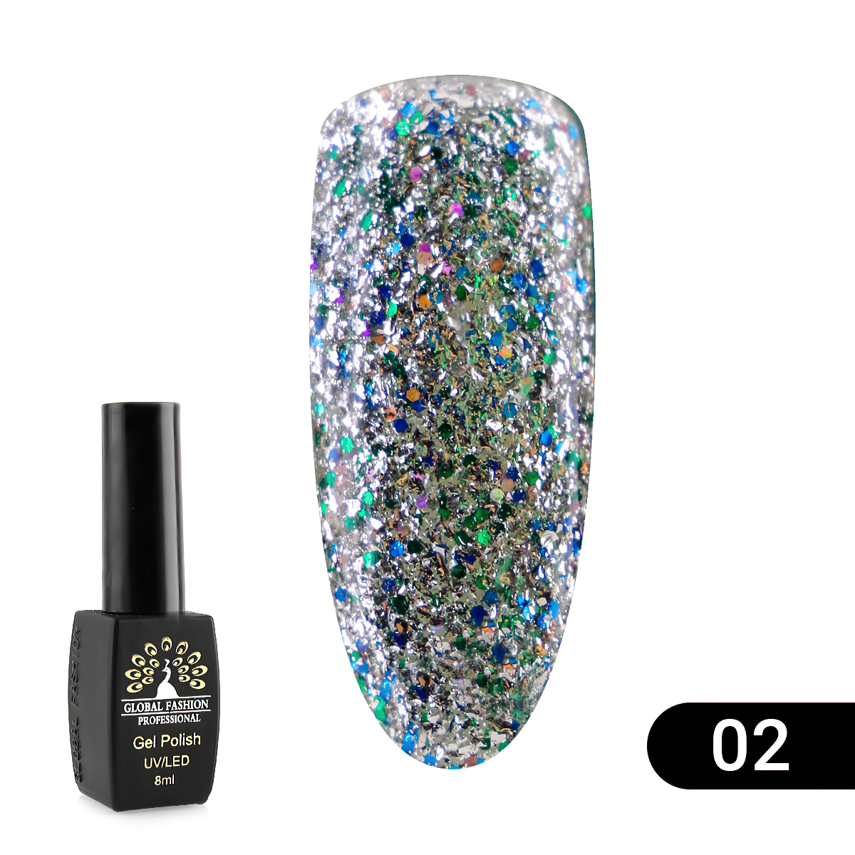

Гель лак Global Fashion Shiny 8 мл 02
