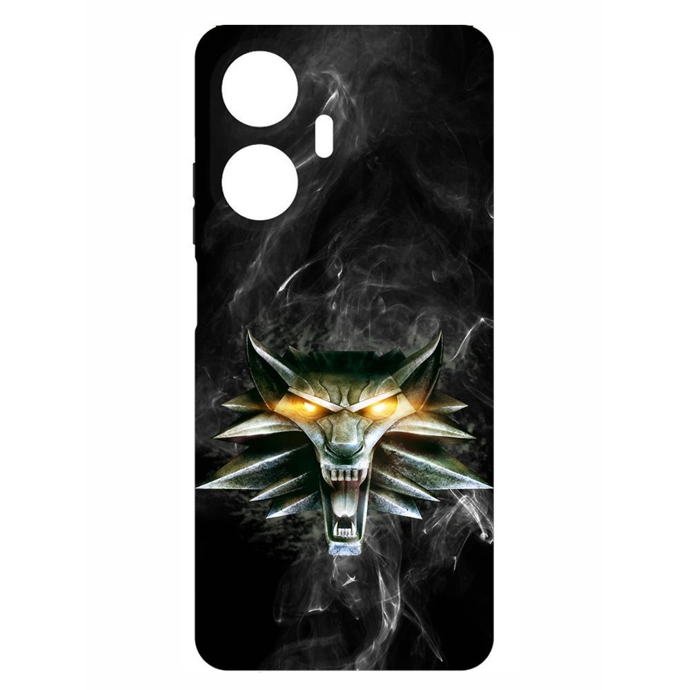 

Чехол-накладка Krutoff Soft Case Ведьмак. Школа Волка для Realme C55 черный