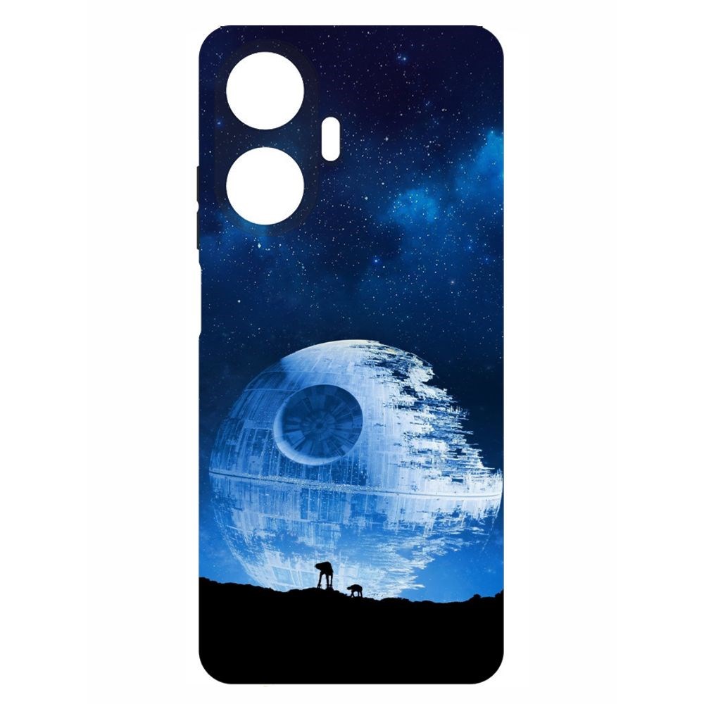 

Чехол-накладка Krutoff Soft Case Звездные Войны. Звезда смерти для Realme C55 черный