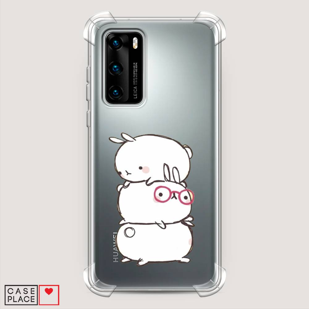 

Чехол Awog на Huawei P40 "Бутерброд", Розовый, 610851-1