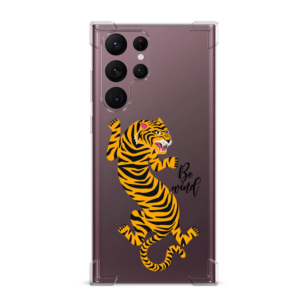 

Чехол Awog на Samsung Galaxy S22 Ultra / Самсунг S22 Ultra "Tiger be wind", Желтый;черный, 2104051-1