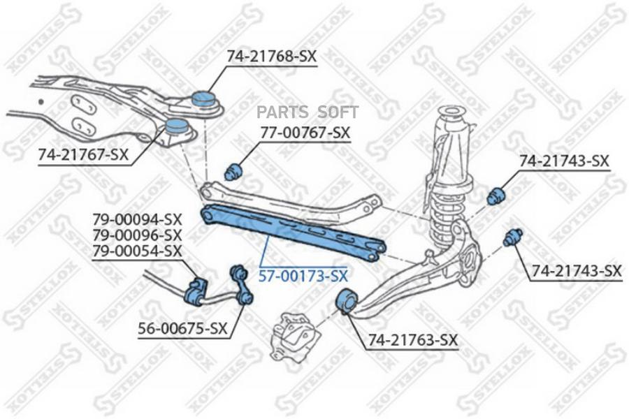 

Рычаг подвески Stellox 5700173SX
